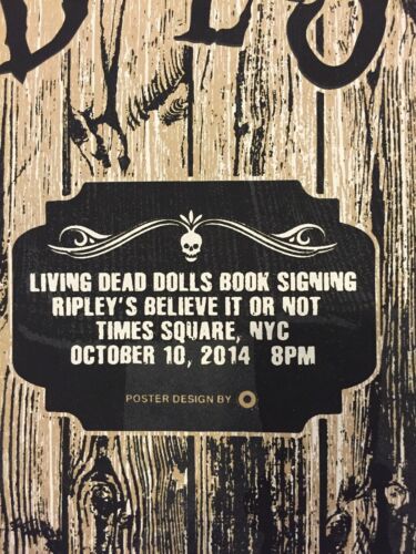 MEZCO LIVING DEAD DOLLS GIG POSTER LIMITED EDITION OF 136 FREE SHIPPING - Picture 3 of 4