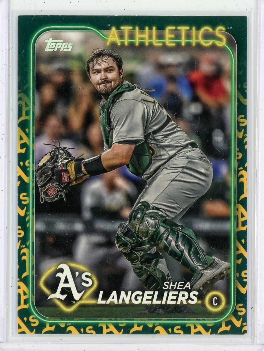 2024 Topps Series 1 Shea Langeliers Team Color Border Oakland Athletics A's #278