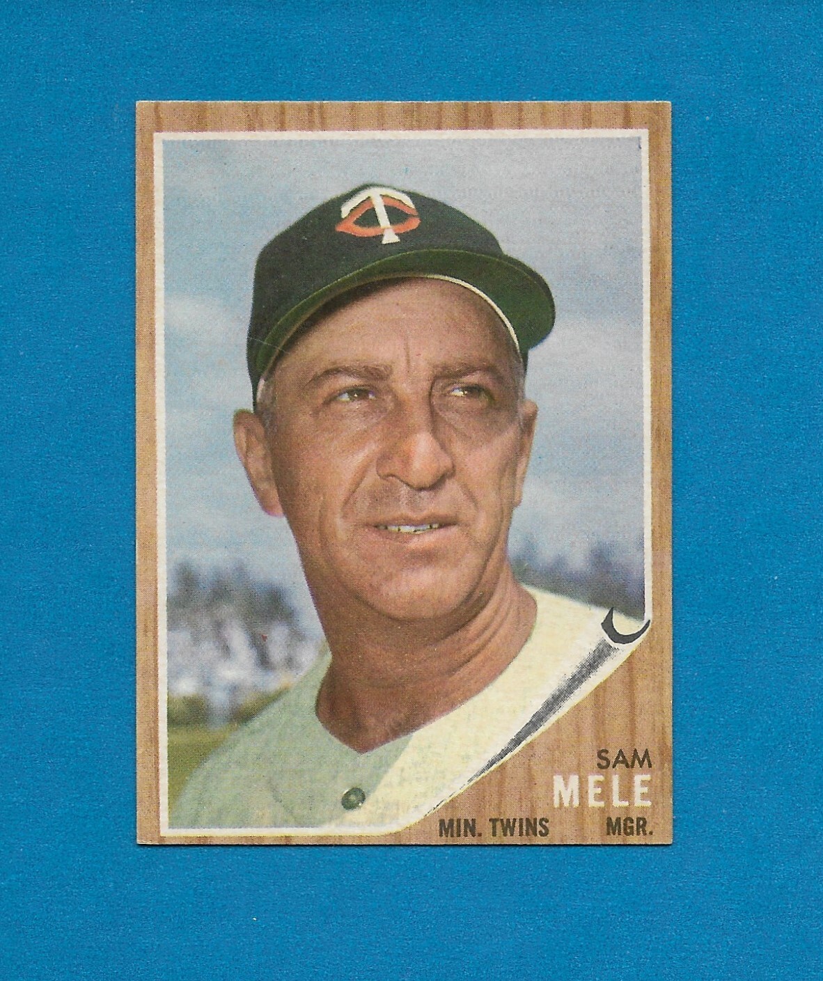 1962 Topps #482 Sam Mele Manager Minnesota Twins Centered NRMT