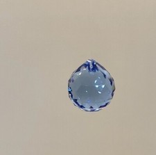 Swarovski Crystal Sapphire 20mm Ball 8550 Prism/ Suncatcher; Logo Etched