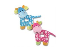 Baby Plush Giraffe Rattle, 7" Tall  Baby Shower Gift 