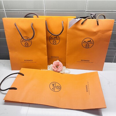 ☆美品☆ HERMES ショップ袋 4枚セット Set of 4 Hermes paper shopping Bag - (Empty) | eBay
