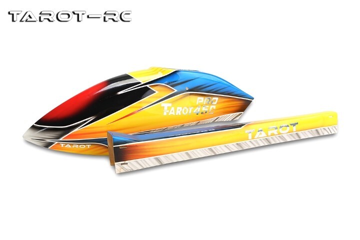 Original Tarot 450 Glass Fiber Canopy red for Align trex 450 Pro DFC  Helicopter