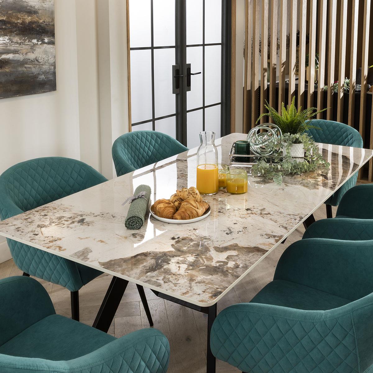 Teal Dining Room Set White Ceramic Dining Table And Chairs Teal