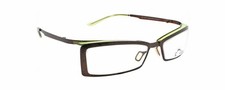 New Authentic Eye'DC V590 010 90s France Vintage Brown Green Metal Eyeglasses