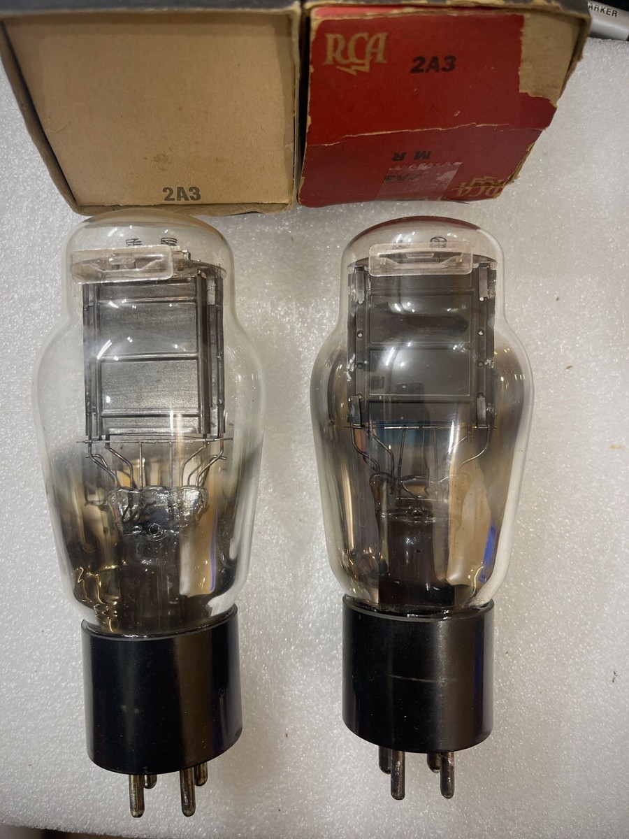 2A3 RCA Cunningham Engraved Single Mono Plate Solid Getter 2A3 RCA Cunningham Engraved Single Mono Plate Solid Getter