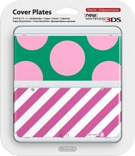 New Kisekae plate No.017 large dot pink green for New Nintendo 3DS cover plate