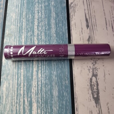 Broadway Colors Matte Lip Lacquer ML01 Electric Shot - Purple/Plum Colored