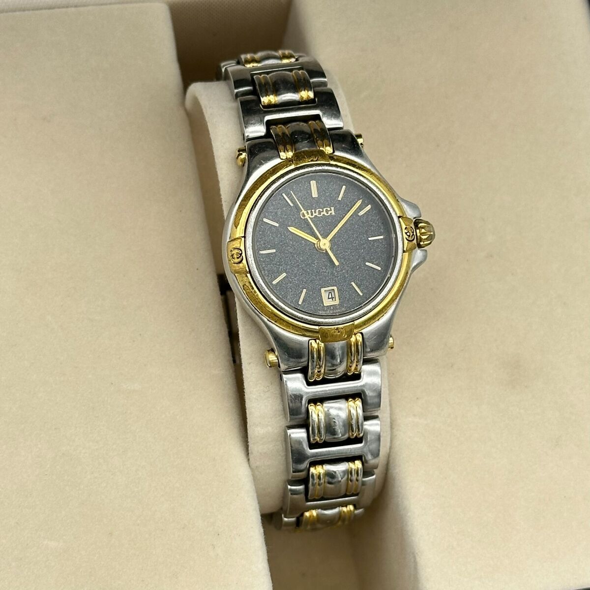 Women's Vintage GUCCI Two-Tone All Steel Swiss Made Watch Women's Vintage GUCCI Two-Tone All Steel Swiss Made Watch