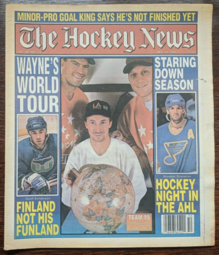 1994 WAYNE GRETZKY WORLD TOUR MESSIER HULL 99 ALL-STARS SHANAHAN HOCKEY NEWS - Picture 1 of 3