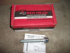 Box of 10 ITW Red Head LDT-3444 LDT Anchor 3/4" x 4-1/2" Hex Washer Head