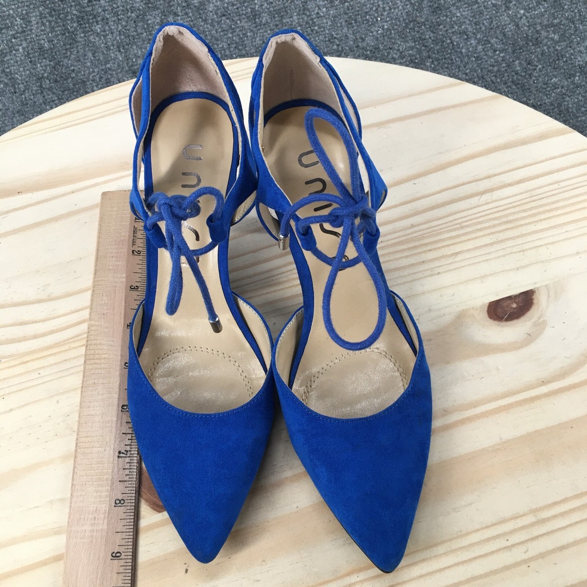 Unisa High Heels Womens 6.5 M Casual Pointed Pumps Comfort Blue
