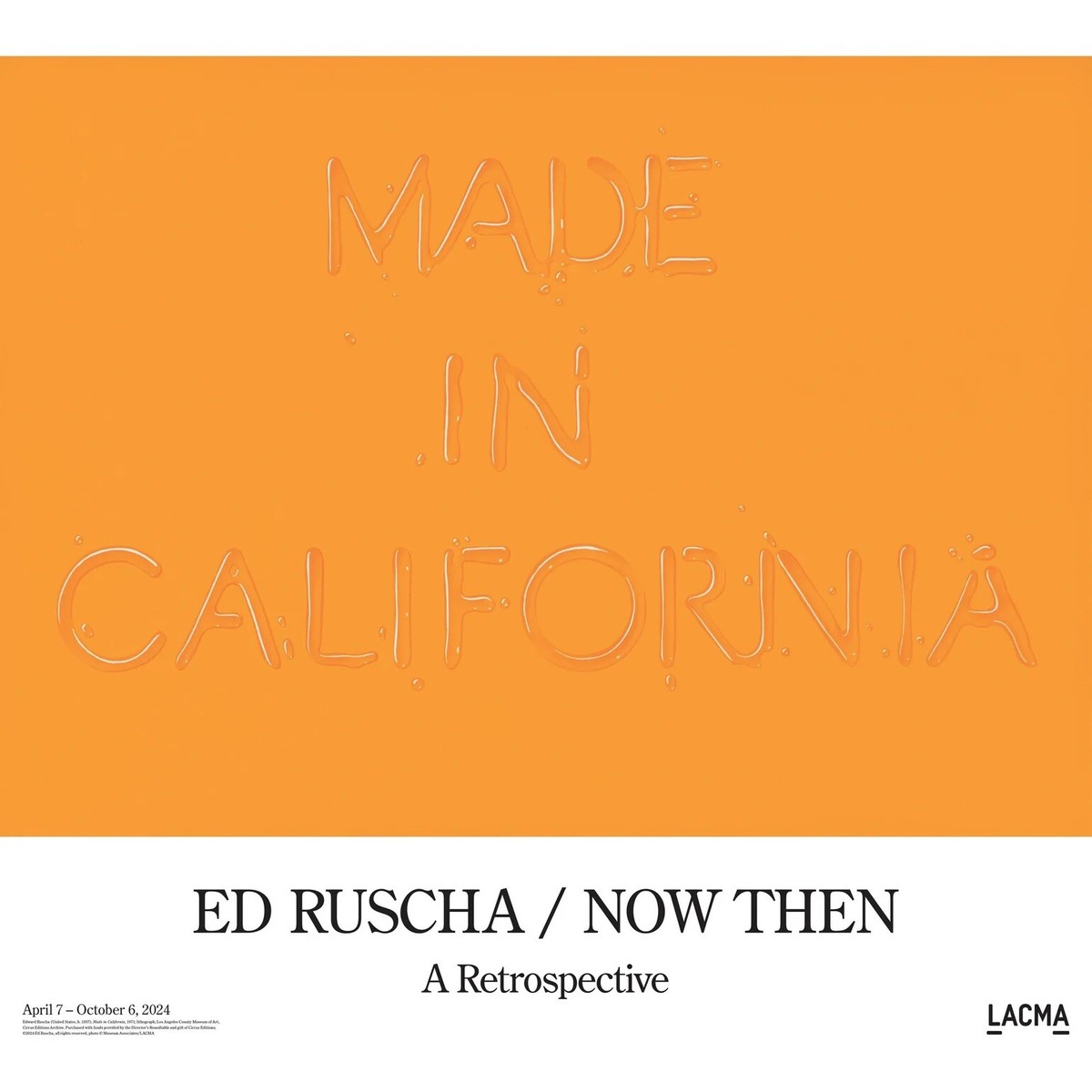Ed Ruscha ポスター Ed Ruscha Exhibition Poster – MoMA Design Store