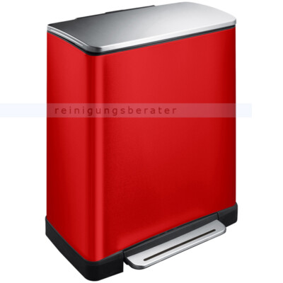 Mülltrennsystem EKO E-Cube Recycling 28 plus 18 L rot Mülleimer