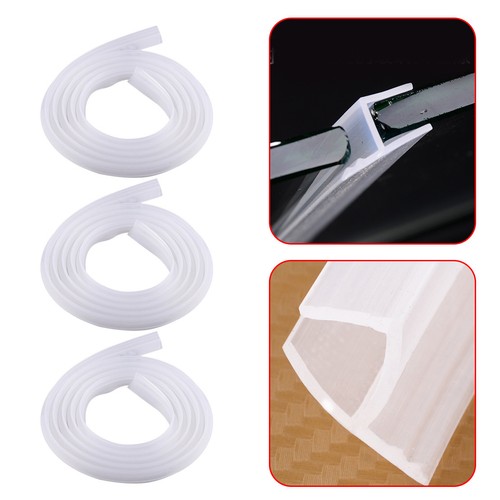 2M Bath Shower Screen Door Window Seal Strip Gap Curved Flat Rubber