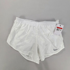 Nike Shorts Womens Large White Dri-Fit Tempo Lined Athletic Outdoors Ladies