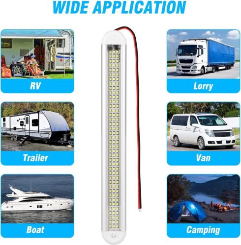 12V 120 LED Car Interior Strip Lights Bar Light Car Van Caravan Boat Home Bus UK - Picture 9 of 12