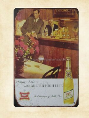   home stuff Enjoy Life with  beer metal tin sign
