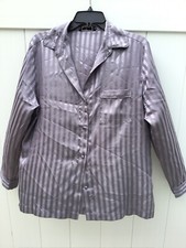 BOUX AVENUE Women s Silky Satin Pyjama Set Gray UK SZ 12, US SZ 8