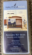 Nautica Kids Brody Whale/Anchor Wall Decals, Navy/Light Blue/Royal/Yellow NEW