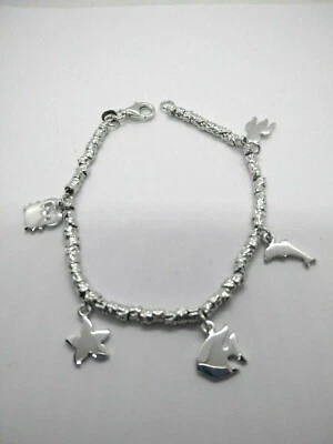 BRACCIALE DODO STYLE LINEA MARE ARGENTO CHARMS RODIATI CM 18 EXPLOIT