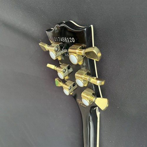 Electric Guitar Replica Binding Archtop Factory-direct Custom Black FREE SHIP - Picture 21 of 22
