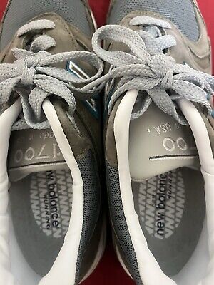 New Balance 1700 Grey Blue Made In USA M1700JP Size 10.5 D New Balance 1700 Grey Blue Made In USA M1700JP Size 10.5 D