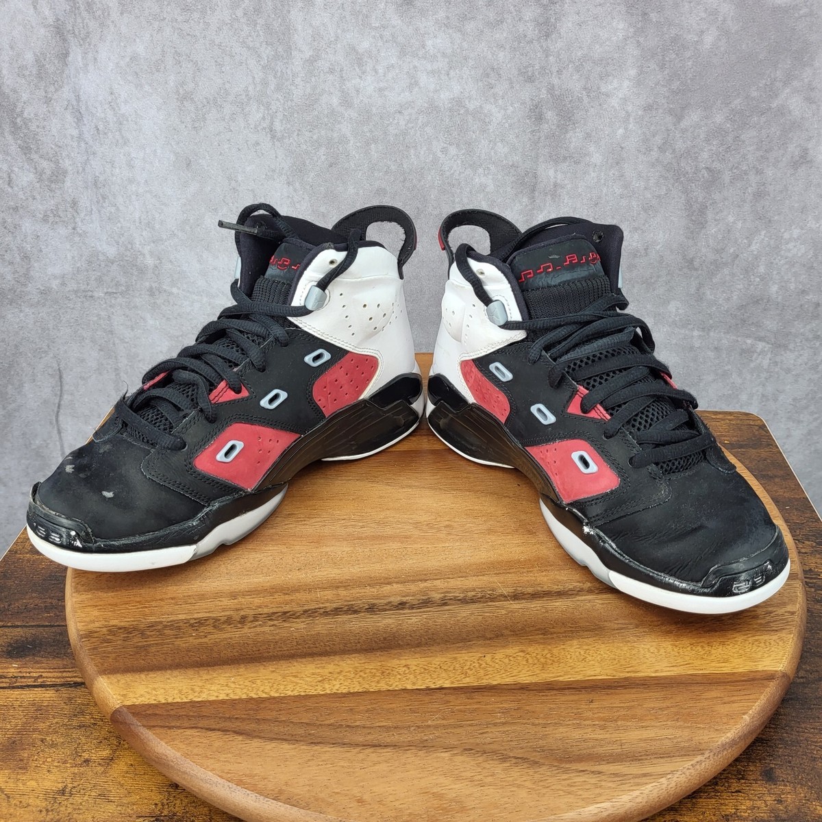 Nike Air Jordan 6 Carmine Sneakers Boys 6.5 Black Red