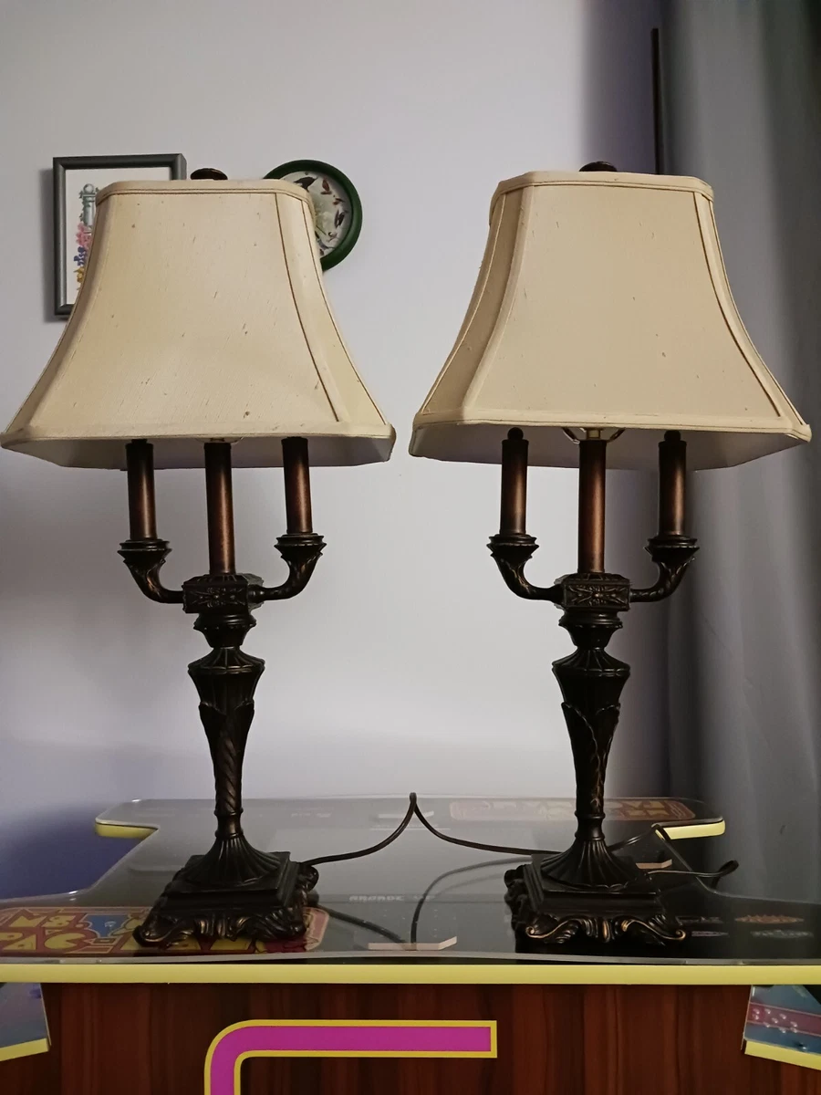Candelabra desk sale lamp