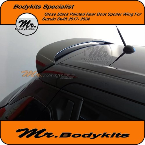 Rear Tailgate Spoiler Wing For Suzuki Swift 2017-2024 AZ SP Gloss Black Painted - Picture 8 of 16
