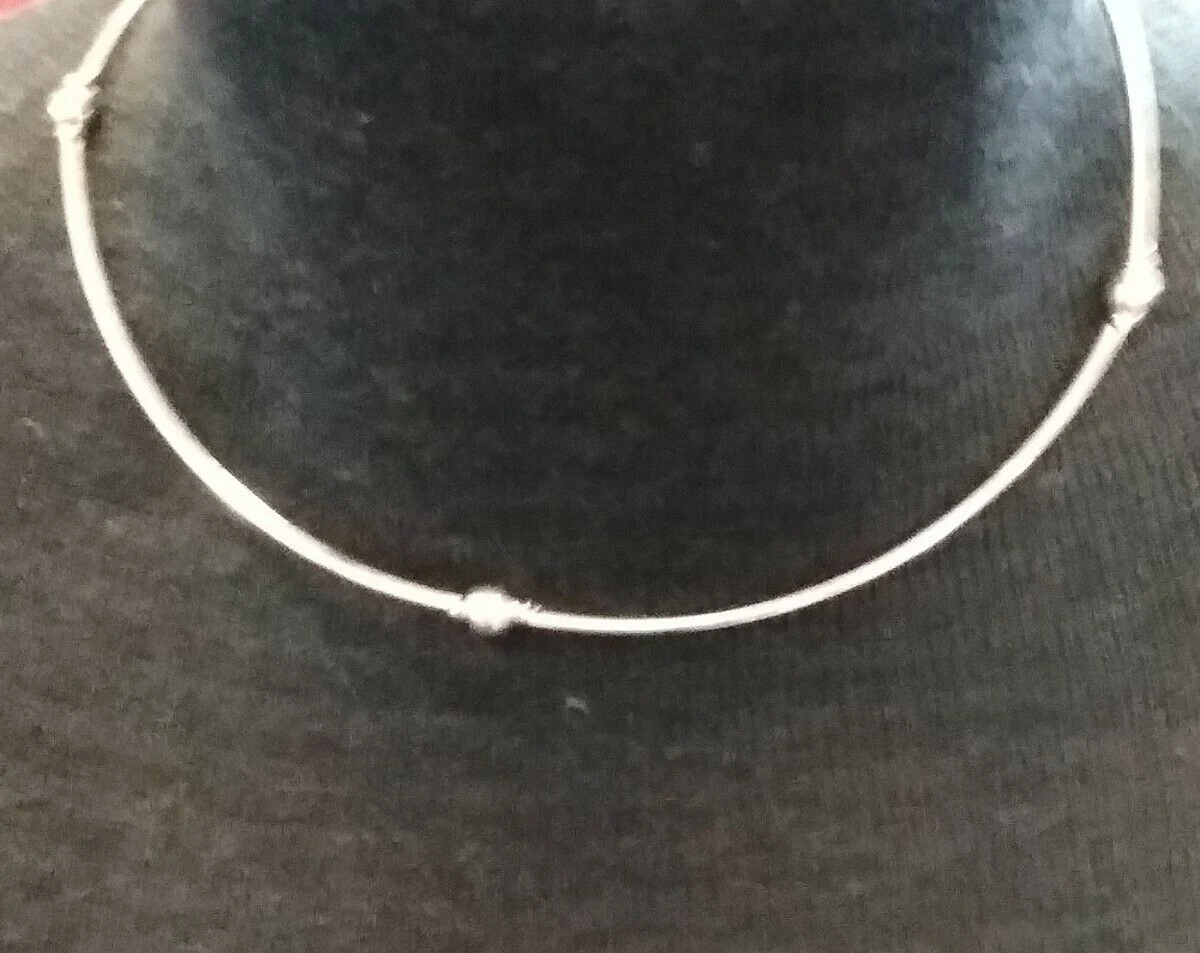 Vintage sterling silver shop choker necklace
