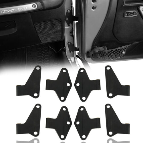 Fit 2007-2018 Jeep Wrangler JK Body Door Hinge Replacement Set Powder Coat 16pcs - Foto 3 di 13