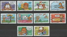 France 3507-3516 Garfield (10 USED Stamps of 2008)