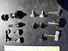 21MM93 ASSORTED MALE AND FEMALE THREADED KNOBS, 12 COUNT, GOOD CONDITION