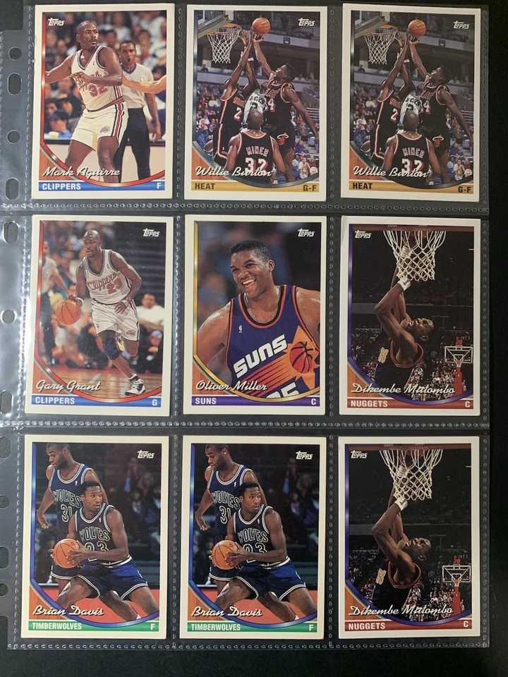 NBA Topps vintage Basketball trading cards lot of 65 seasons 1992-1995 🏀 - image 3 of 4