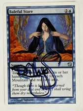 MTG Magic Baleful Stare Signed Artist Proof x1 9ED 9th Edition Randy Gallegos