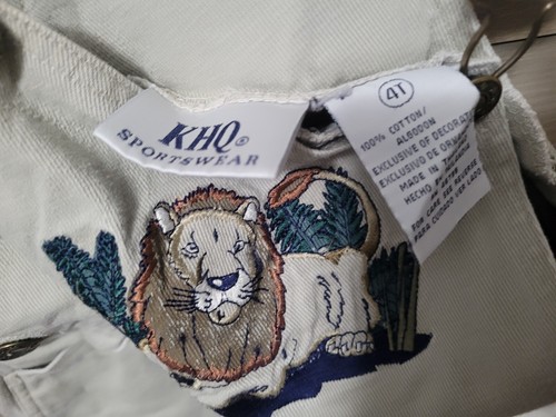 Lion Vintage Overalls Kids Size 4T 90s Era Great Condition Tan Jungle Cat - Picture 4 of 8