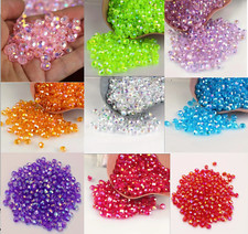 500 Pcs /Bag 8 mm AB color 32 Faceted Round Beads Spacer Bead For Jewelry Making