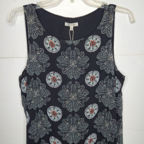 Neu mit Etikett Max Studio A-Linie ärmelloses Kleid Damen Größe Large schwarz geblümt NEU - Bild 2 von 11