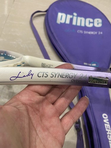 Prince Lady CTS Synergy 24 Oversize Tennis Racquet 4 1/4 Grip w/case - Picture 4 of 7