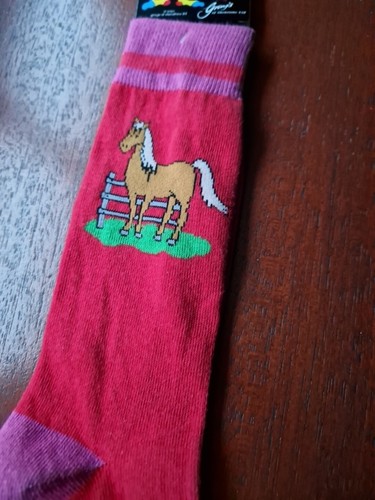 Calcetines Caballo Rojo Talla Adulto 12-8 Calcetines Rojos Caballos Animales Ecuestres Unisex Pony - Imagen 4 de 7