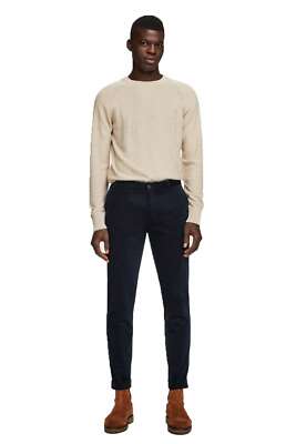 SCOTCH & SODA MEN'S 34 x 30 STUART REGULAR SLIM FIT NAVY CORDUROY PANT SHIP FREE