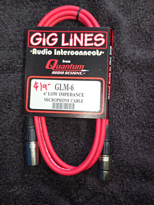 Quantum Audio Designs 6' low impedance microphone cable XLRm to XLRf
