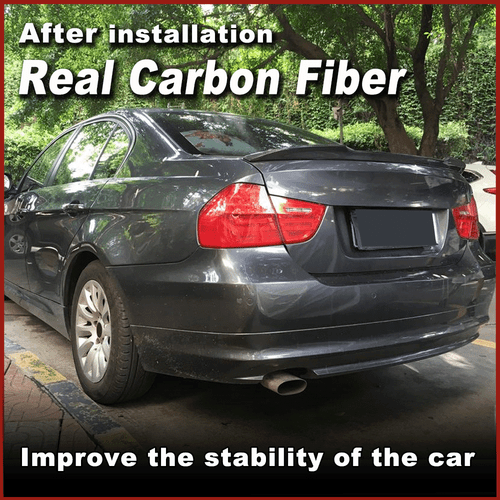 Carbon Heckspoiler Kofferraum Spoiler Lippe Passt für BMW 3er E90 325i M3 05-12 - Picture 2 of 13