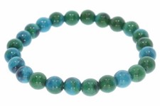  Chrysokoll Kugel 8mm Schmuck Armband 8S183 - individuelle Größe