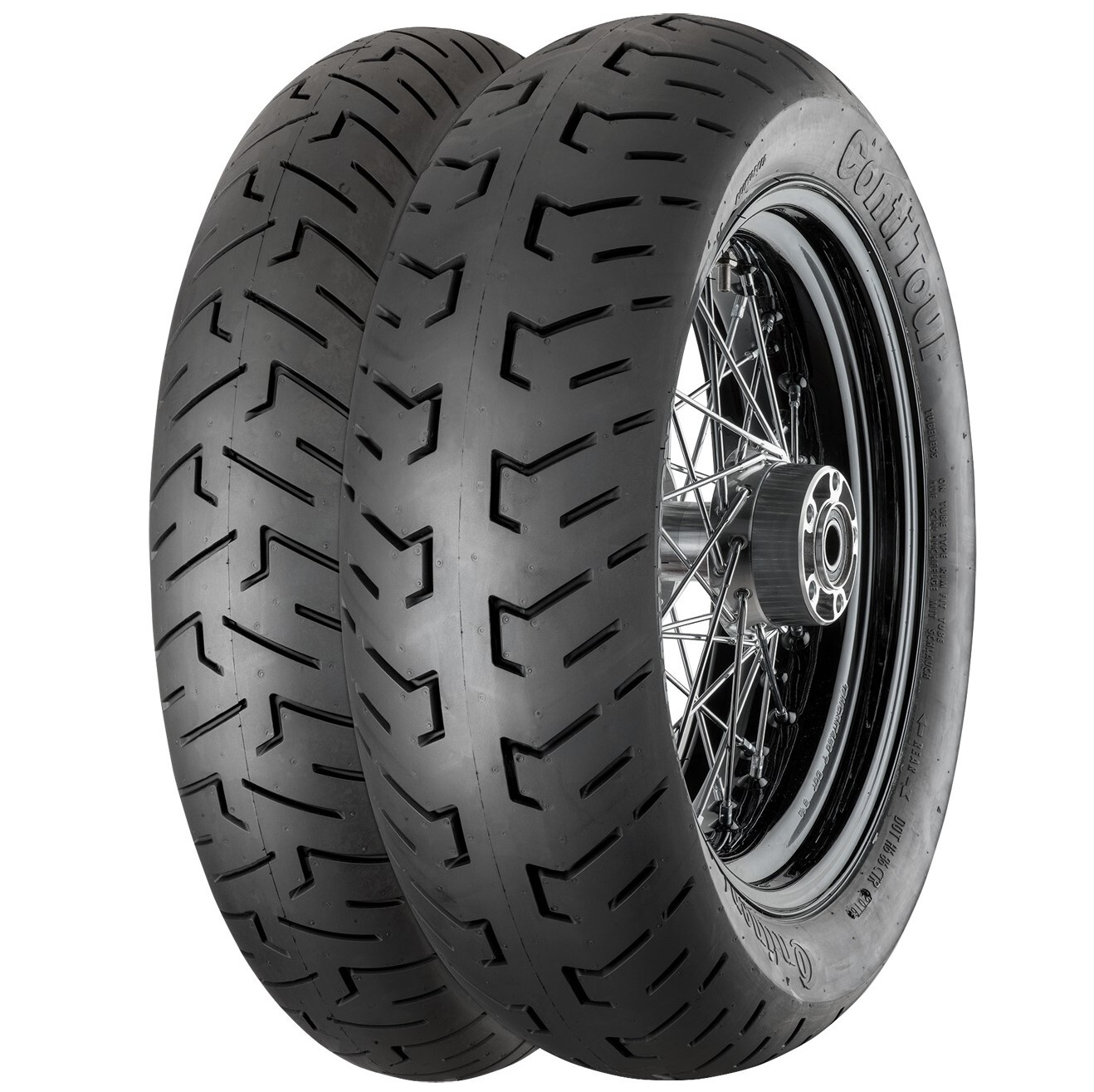 TYRE PAIR CONTINENTAL 130/60-21 63H + 150/80-16 77H TOUR - Image 18