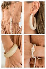 Paparazzi jewelry Sunset Sightings Fashion Fix Set - Wood  Macrame