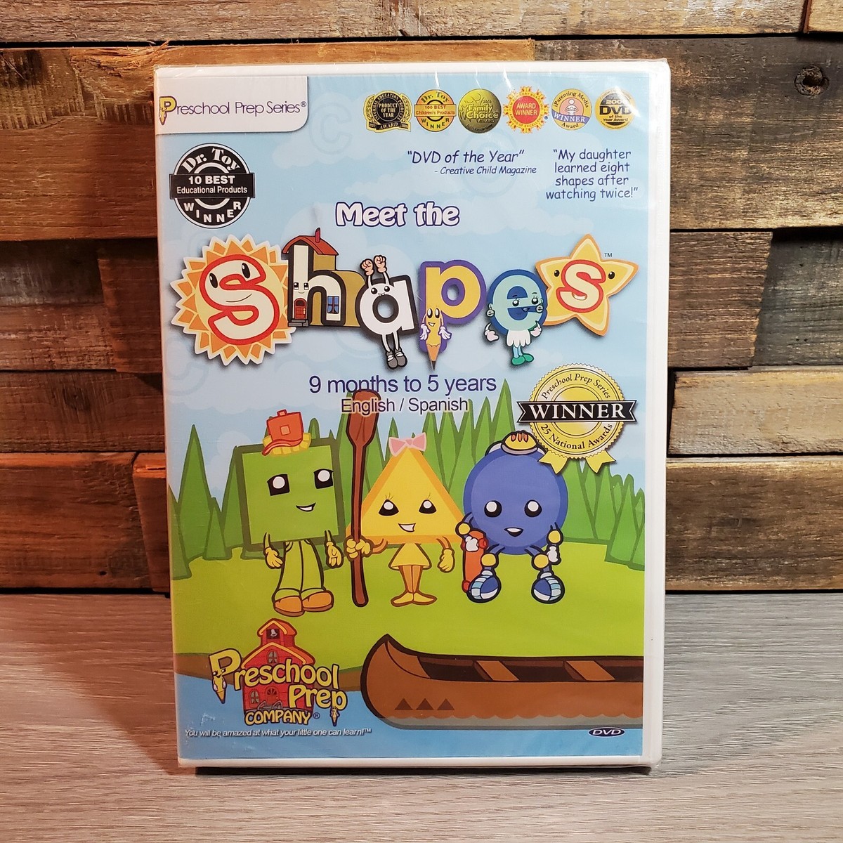 Preschool Prep DVD Meet the Shapes Homeschool Kindergarten English