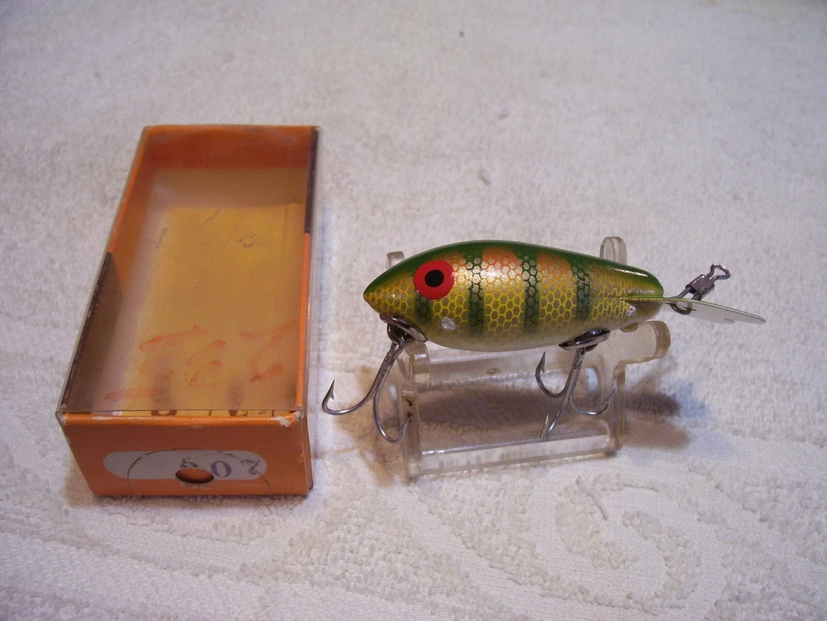 Leurre Vintage Bomber 2-1/2 Pouces En Bois #321 - Avec Boîte D'origine - Z-557