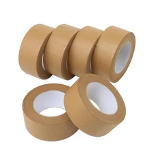 Brown Packing Tape, Kraft Paper Tape Brown Gummed Tape for Packing Boxes, Shippi